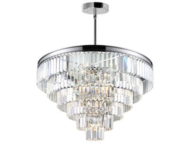 CWI Lighting Weiss 15-Light Chrome Tiered Chandelier CWI9969P3015601