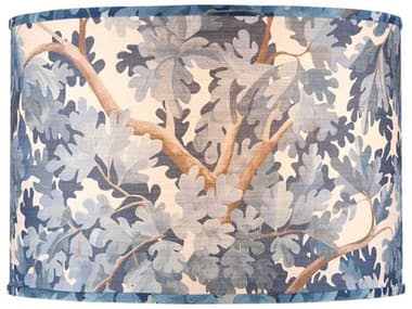 Currey & Company Woodland Blue Drum Lamp Shade CY09006011