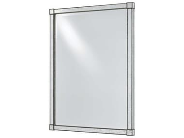 Currey & Company Monarch Painted Silver Viejo Rectangular Wall Mirror CY10000008