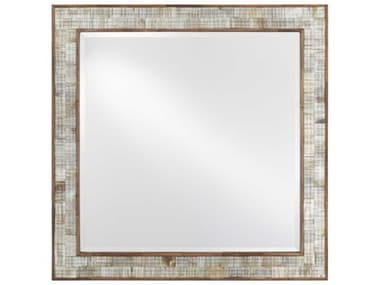 Currey & Company Hyson Natural Square Wall Mirror CY10000069