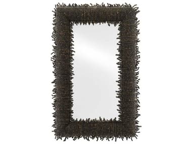Currey & Company Pasay Black Rectangular Wall Mirror CY10000081