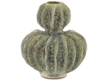 Currey & Company Sunken Boat Moss Green Double Gourd Vase CY12000299