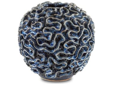 Currey & Company Milos Blue Vase CY12000490