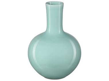 Currey & Company Celadon Green 9'' Straight Neck Vase CY12000670