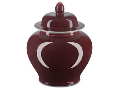 Currey & Company Oxblood Imperial Red Temple Jar CY12000684