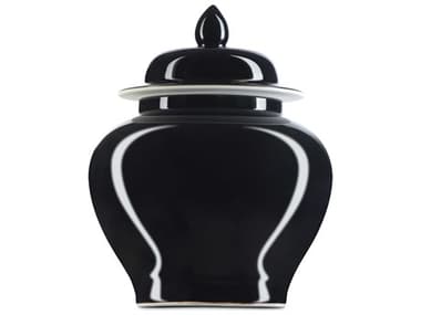 Currey & Company Imperial Black Temple Jar CY12000687