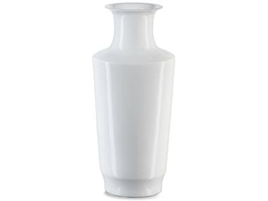 Currey & Company Imperial White Modern Shoulder Vase CY12000691
