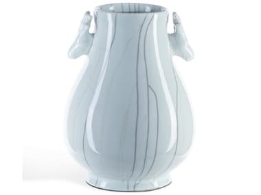 Currey & Company Celadon Crackle Deer Heads Vase CY12000694