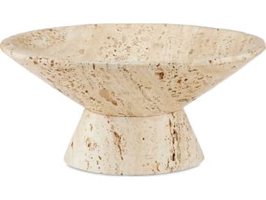 Currey & Company Lubo Travertine Decorative Bowl CY12000812