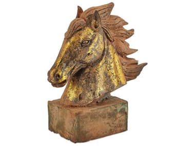 Currey & Company Tang Dynasty Iron Horse's Head Sculpture CY12000848