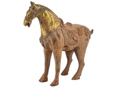 Currey & Company Tang Dynasty Grande Iron Horse Sculpture CY12000849
