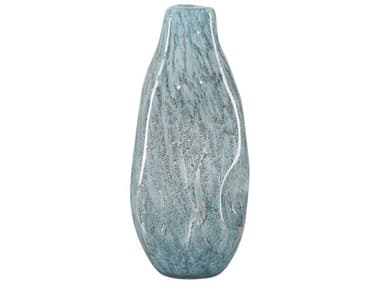 Currey & Company Tyne Pale Blue Gold Vase CY12000858