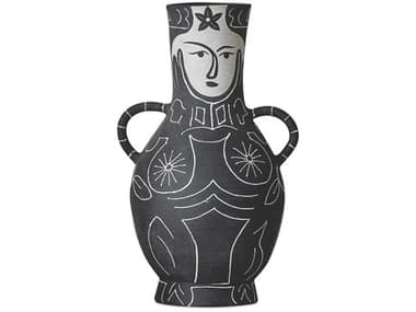 Currey & Company Saint-Paul-de-Vence Black White Vase CY12000890