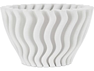 Currey & Company Ripple White Vase CY12000933