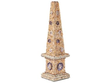 Currey & Company Coquillage Short Obelisk CY12001042