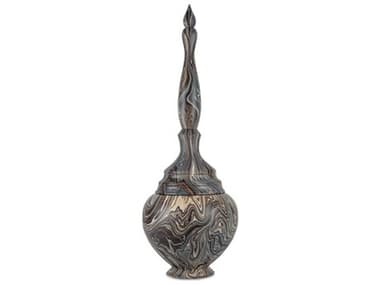 Currey & Company Marbleized Tall Turret Box CY12001050