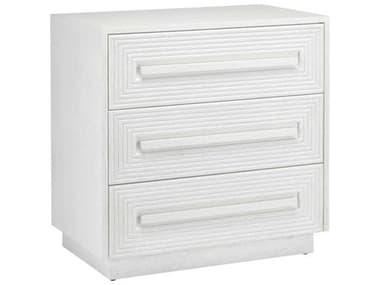 Currey & Company Morombe 3-Drawers Oak Wood Chest Nightstand CY30000150