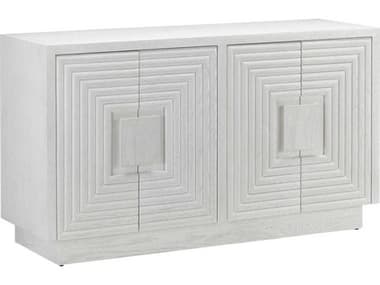 Currey & Company Morombe 56" Oak Wood Cerused White Sideboard CY30000151