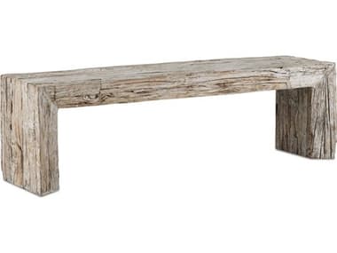 Currey & Company Whitewash 60'' Accent Bench CY30000216