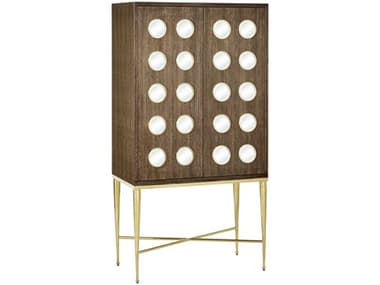 Currey & Company Colette 38'' Brown Bar Cabinet CY30000299