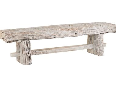 Currey & Company Holland Whitewash Accent Bench CY30000306