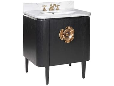 Currey & Company Briallen 30" Satin Black Vanity CY38000003