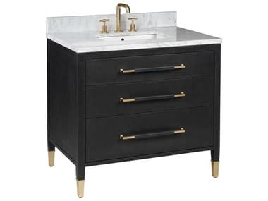 Currey & Company Verona 36" Textured Black Vanity CY38000006