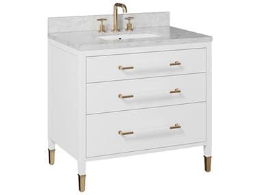 Currey & Company Verona 36" Polished White Vanity CY38000007