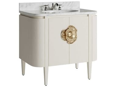 Currey & Company Briallen 36" White Vanity CY38000016