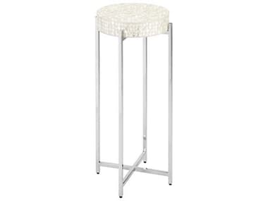 Currey & Company Gerri Dot Mother of Pearl End Table CY40000224