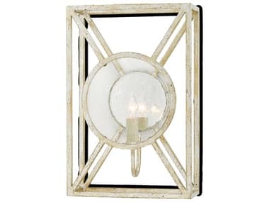 Currey & Company Lillian August 1-Light Silver Granello Wall Sconce CY50000023