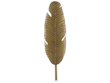 Currey & Company Tropical 1-Light Vintage Brass Wall Sconce CY50000127