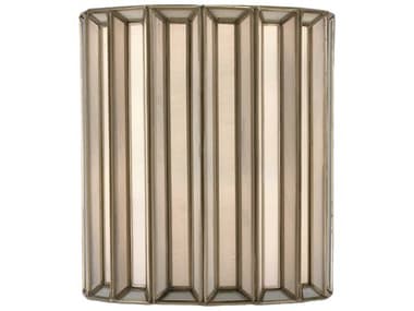 Currey & Company Daze 1-Light Antique Brass White Glass Wall Sconce CY50000175