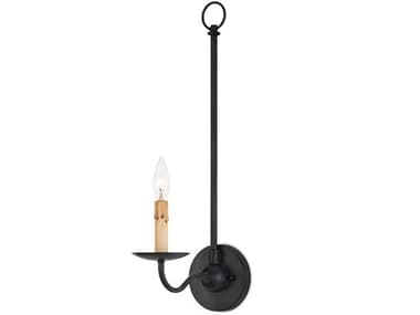 Currey & Company Saxon 1-Light Zanzibar Black Wall Sconce CY50000263