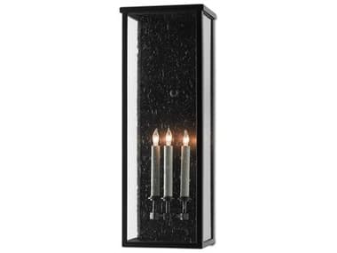Currey & Company Tanzy 3 - Light Glass Outdoor Wall Light CY55000039