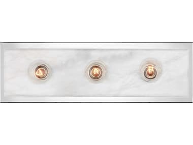 Currey & Company Berdine 3-Light Natural Polished Nickel Vanity Light CY58000054