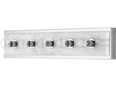 Currey & Company Berdine 5-Light Natural Polished Nickel Vanity Light CY58000057