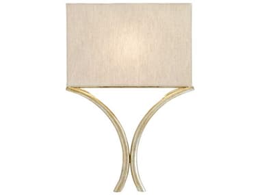 Currey & Company Cornwall Silver Leaf LED Wall Sconce CY59000006