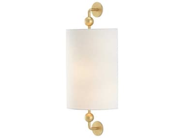Currey & Company Tavey 1-Light Contemporary Gold Leaf Wall Sconce CY59000031