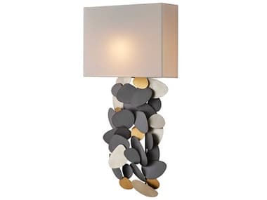 Currey & Company Moon 1-Light Gray Wall Sconce CY59000055