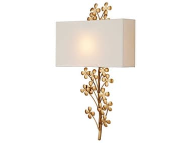 Currey & Company Cloverfield 1-Light Gold Wall Sconce CY59000056