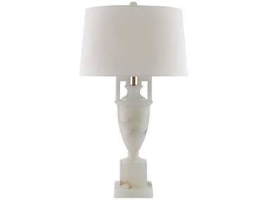 Currey & Company Lillian August Clifford Natural coffee Bronze White Table Lamp CY60000035