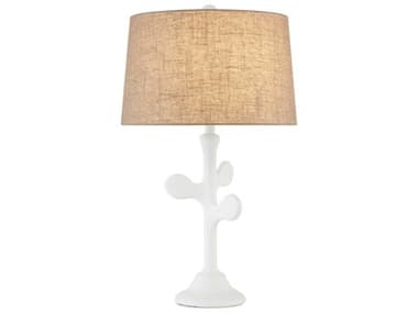 Currey & Company Charny White Gesso Buffet Lamp CY60000714