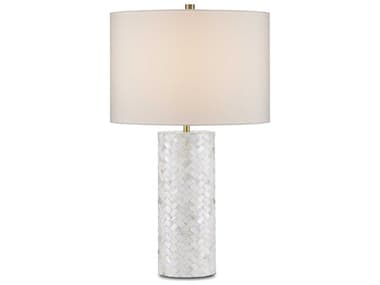 Currey & Company Meraki Mother-of-Pearl Silver Buffet Lamp CY60000882