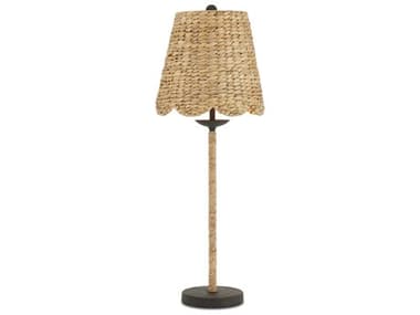 Currey & Company Annabelle Natural Mole Black Water Hyacinth Brown Buffet Lamp CY60000902