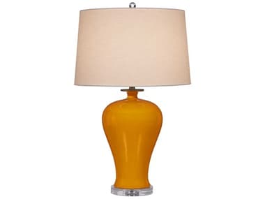 Currey & Company Imperial Yellow Natural Brass Buffet Lamp CY60000933