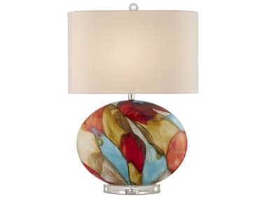 Currey & Company Vivid Red Buffet Lamp CY60000944