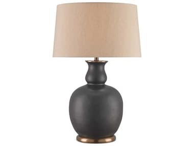 Currey & Company Ultimo Matte Black antique Brass Table Lamp CY6244