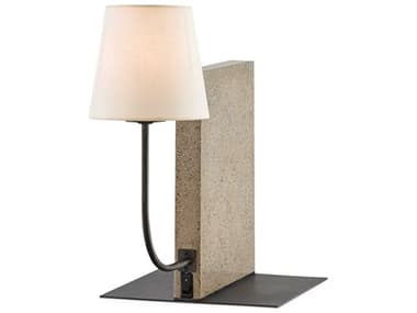 Currey & Company Oldknow Bookcase Polished Concrete aged Steel Table Lamp CY6555