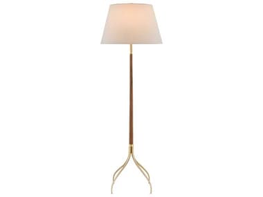 Currey & Company Circus Natural Brushed Brass Floor Lamp CY80000087